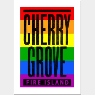 Cherry Grove Rainbow Posters and Art